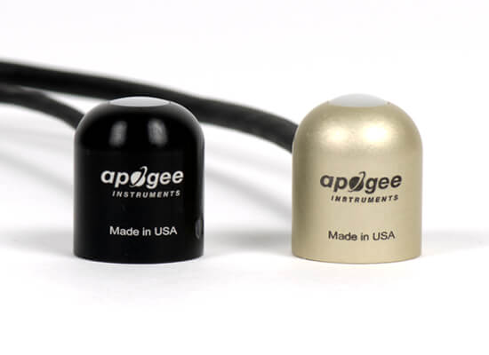 硅细胞pyranometer and thermopile pyranometer side-by-side.